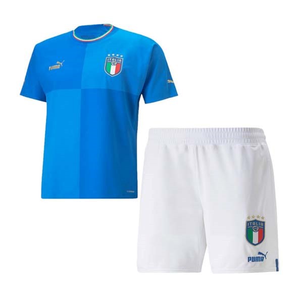 Camiseta Italia 1st Niño 2022 Azul